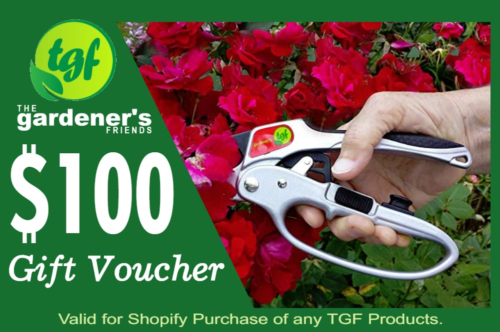 $100 gardening gift card for The Gardener's Friend