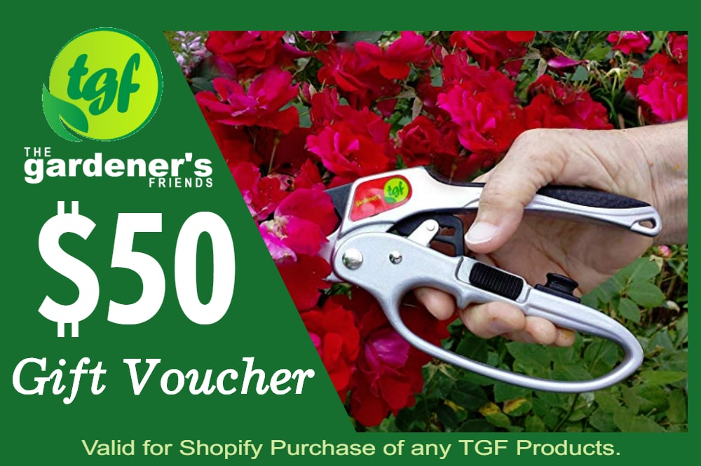 $50 gardening gift card for The Gardener's Friend