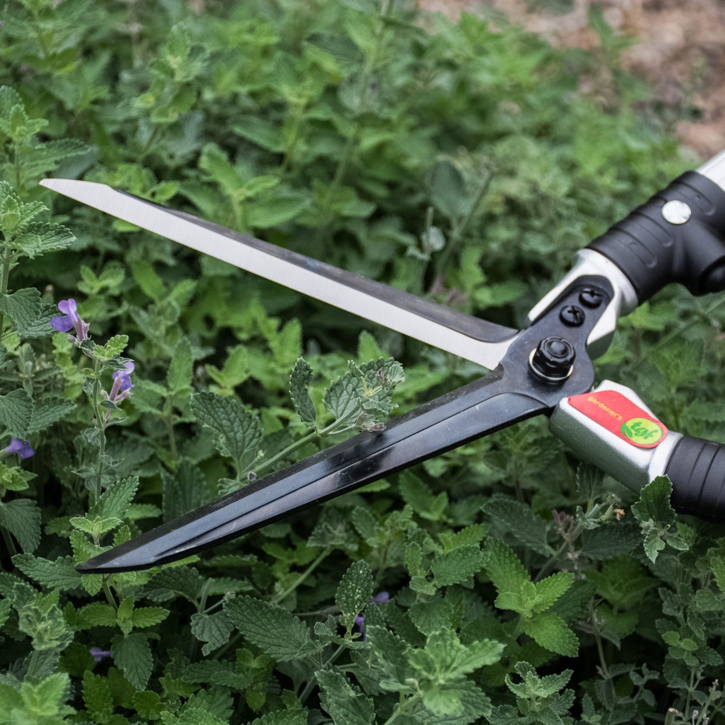 Long Handled Hedge Trimmers and Pruning Shears, 23.5” (60 cm), With Moulded Handgrips and Very Sharp 7” (18 cm) Blade, Lightweight For Gardeners With Hand Weakness, Light But Strong Construction