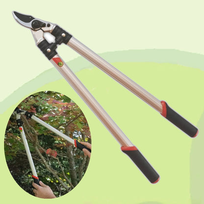 The Gardener's Friend Loppers, Bypass Action, 24”, Strong Lightweight Aluminum Handles with Ergonomic Rubberized Grips, for Pruning Trees, Shrubs, Roses, Perennials, Garden Tools