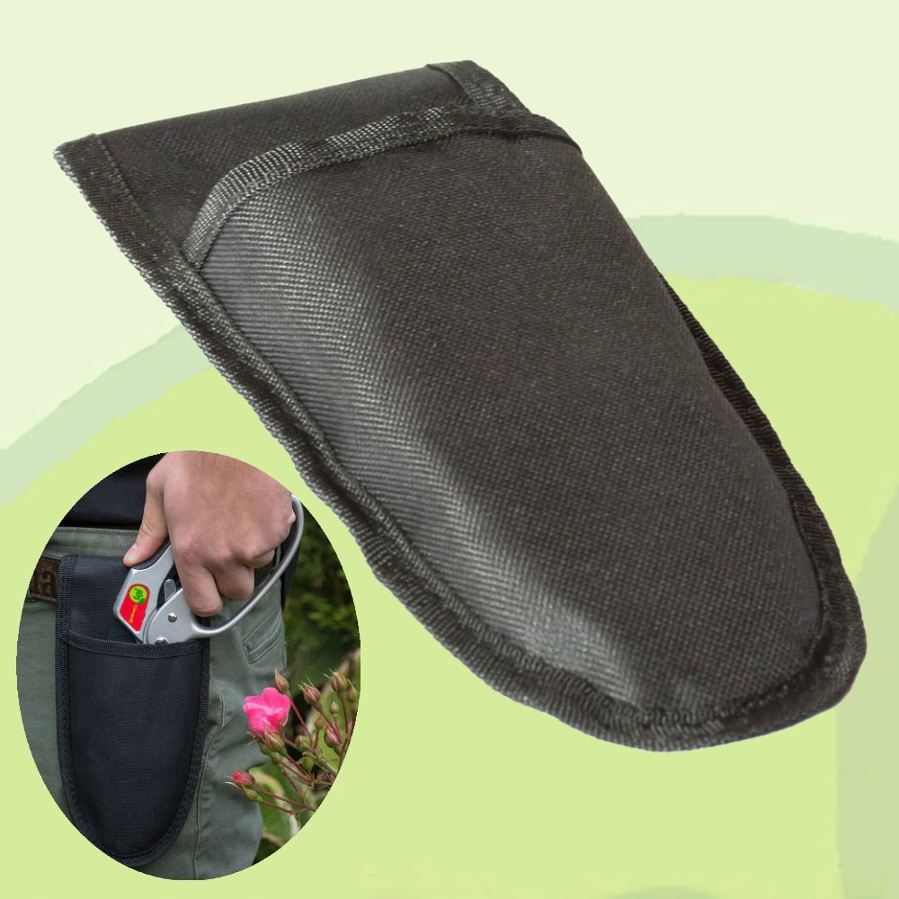 Heavy-duty nylon holster for pruning shears, compatible with TGF and other brands.